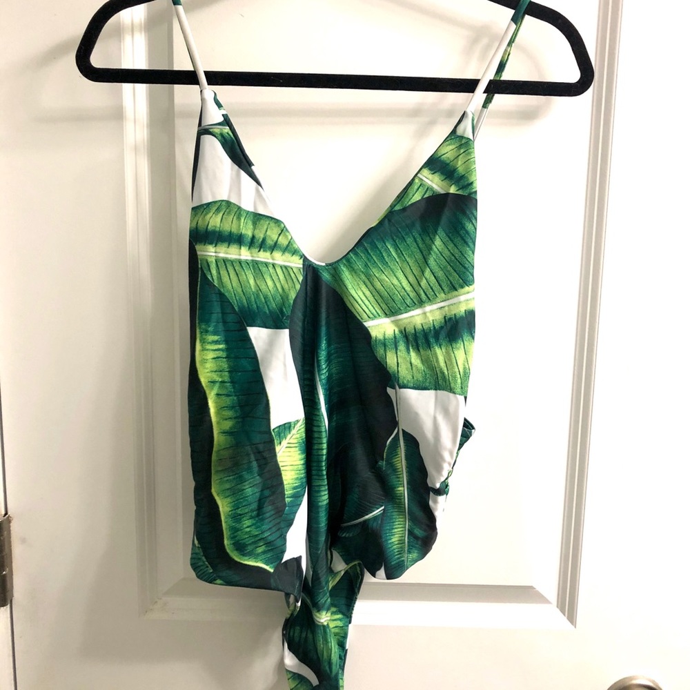 Palm print one piece- never worn